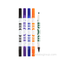 قلم فرشاة ألوان مائية برأس مزدوج للأطفال